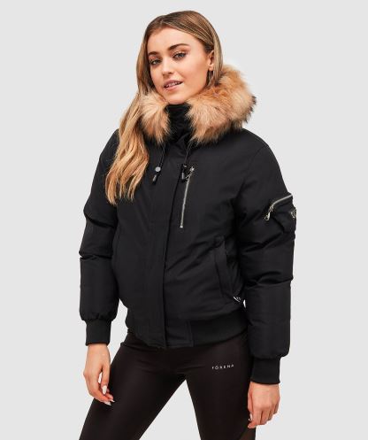 Kadın Vittoria Bomber Ceket Siyah Alessandro Zavetti