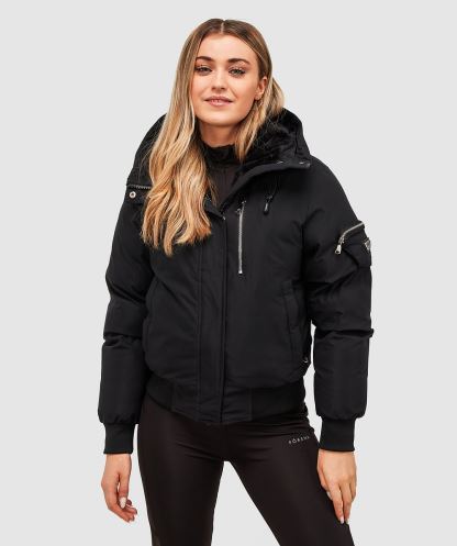 Kadın Vittoria Bomber Ceket Siyah Alessandro Zavetti