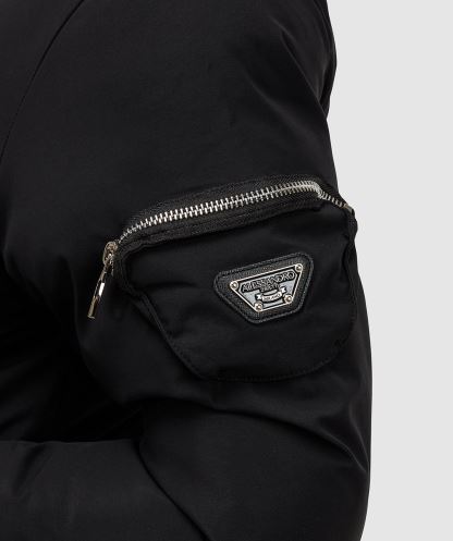 Kadın Vittoria Bomber Ceket Siyah Alessandro Zavetti