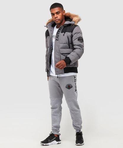 Alessandro Zavetti Seton Bomber şişme Ceket Gri