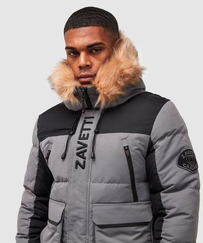 Alessandro Zavetti Seton Bomber şişme Ceket Gri