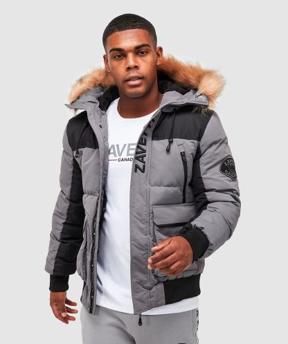 Alessandro Zavetti Seton Bomber şişme Ceket Gri