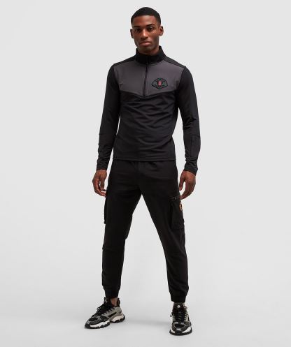 Nollizo Dokuma Kargo Pantolon Simsiyah Alessandro Zavetti