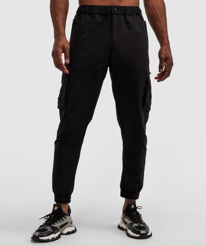 Nollizo Dokuma Kargo Pantolon Simsiyah Alessandro Zavetti