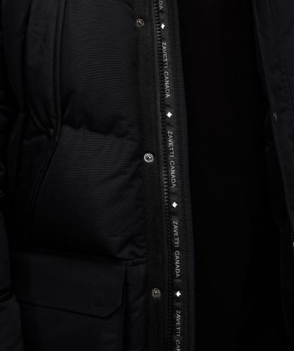 Thelon Uzun Kirpi Parka Ceket Siyah Alessandro Zavetti