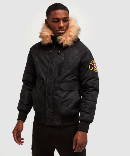 Simsiyah Alessandro Zavetti Abelli 2.0 Reflektif Bomber Ceket