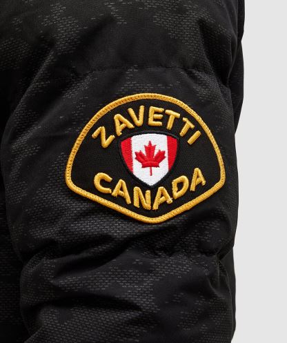 Jet Siyahı Oshawa 2.0 Yansıtıcı Kirpi Parka Ceket Alessandro Zavetti