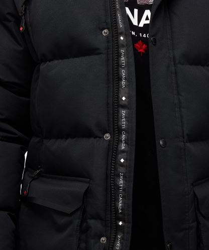 Orford Kirpi Parka Ceket Siyah Alessandro Zavetti