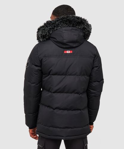 Orford Kirpi Parka Ceket Siyah Alessandro Zavetti