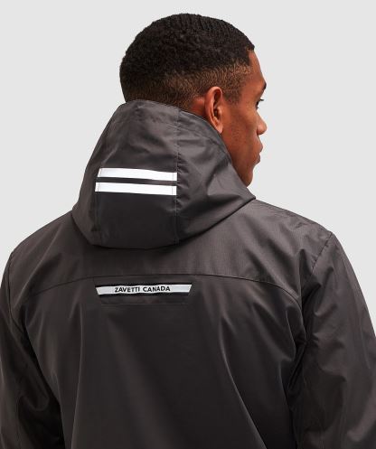 Alessandro Zavetti Simsiyah Alvini Rüzgarlık Ceketi