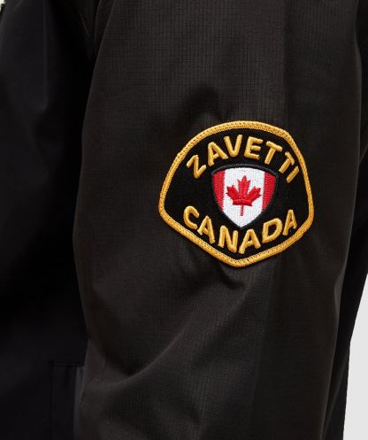 Alessandro Zavetti Simsiyah Alvini Rüzgarlık Ceketi