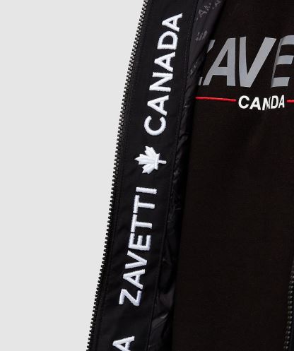 Alessandro Zavetti Simsiyah Alvini Rüzgarlık Ceketi