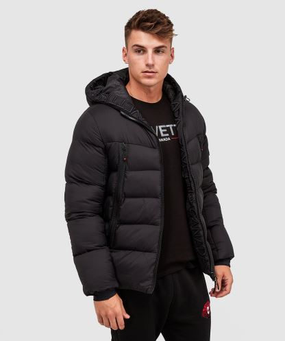 Siyah Alessandro Zavetti Malvini 3.0 şişme Mont