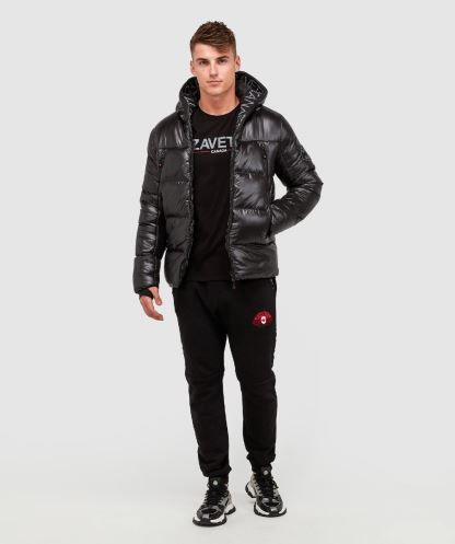 Siyah Malvini 2.0 Parlak Kirpi Ceket Alessandro Zavetti