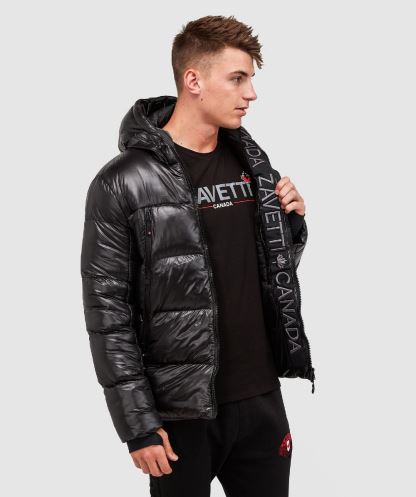 Siyah Malvini 2.0 Parlak Kirpi Ceket Alessandro Zavetti