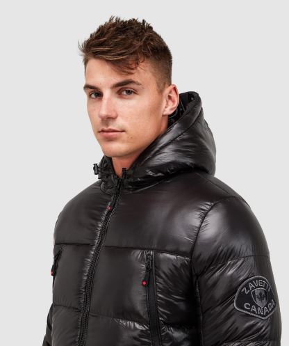 Siyah Malvini 2.0 Parlak Kirpi Ceket Alessandro Zavetti