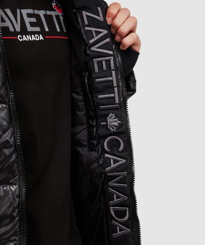 Siyah Malvini 2.0 Parlak Kirpi Ceket Alessandro Zavetti