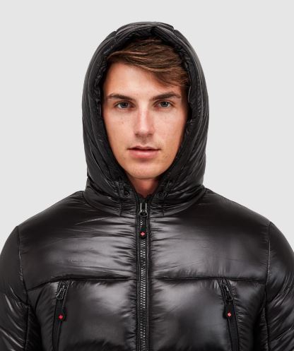 Siyah Malvini 2.0 Parlak Kirpi Ceket Alessandro Zavetti