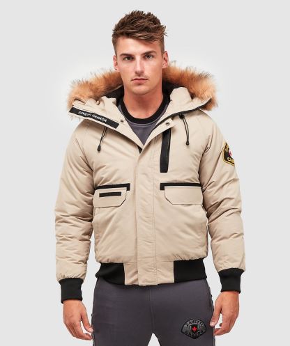 Abelli 2.0 Kapüşonlu Bomber Ceket Alessandro Zavetti Stone