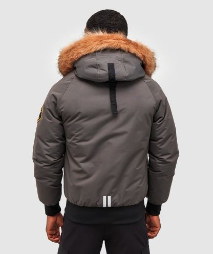 Abelli 2.0 Kapüşonlu Bomber Ceket Alessandro Zavetti Stone