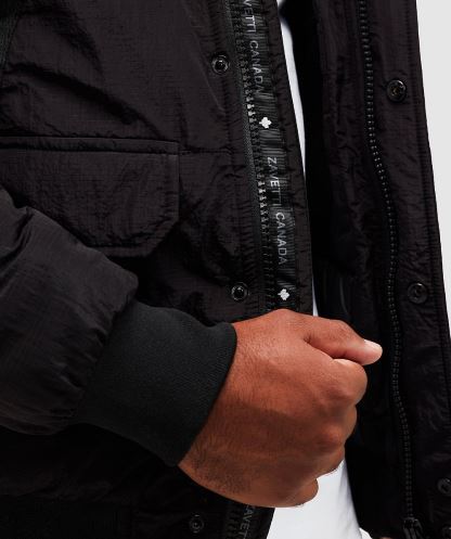 Siyah Carrick Kirpi Bomber Ceket Alessandro Zavetti