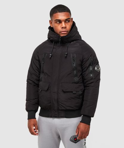 Siyah Carrick Kirpi Bomber Ceket Alessandro Zavetti