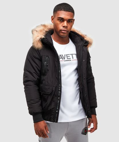 Siyah Carrick Kirpi Bomber Ceket Alessandro Zavetti