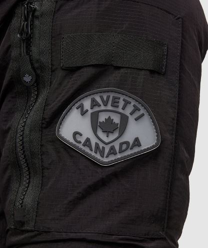 Siyah Carrick Kirpi Bomber Ceket Alessandro Zavetti