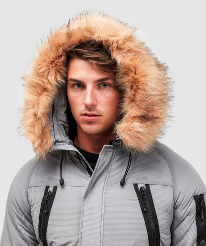 Gri Alessandro Zavetti Carrick Kirpi Bomber Ceket