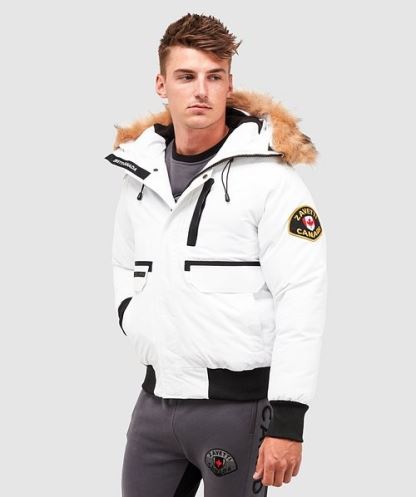 Abelli 2.0 Kapüşonlu Bomber Ceket Beyaz Alessandro Zavetti