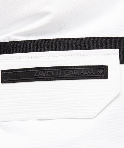 Abelli 2.0 Kapüşonlu Bomber Ceket Beyaz Alessandro Zavetti