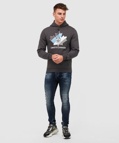 Mıknatıs Grisi Alessandro Zavetti Pollicci Tepegöz Kapşonlu