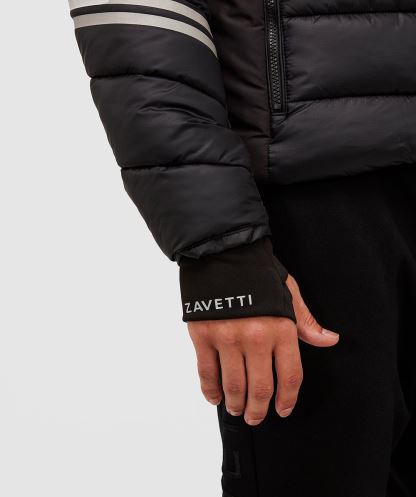 Siyah Pollux şişme Ceket Alessandro Zavetti