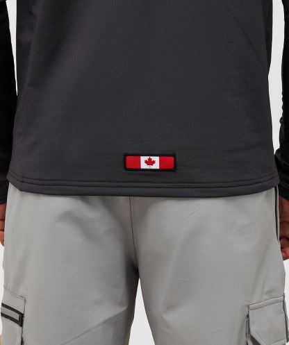 Rivelini çeyrek Fermuarlı Tişört Alessandro Zavetti Asfalt