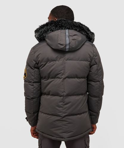 Alessandro Zavetti Gri Coderre Kirpi Parka Ceket