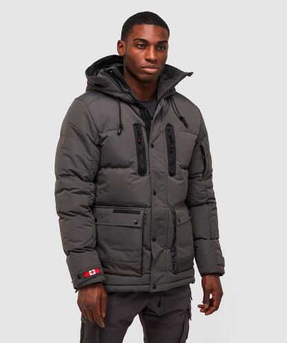 Alessandro Zavetti Gri Coderre Kirpi Parka Ceket