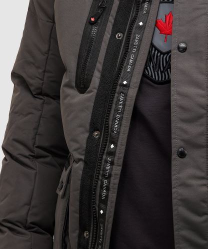 Alessandro Zavetti Gri Coderre Kirpi Parka Ceket