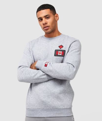 Gri Kırçıllı Alessandro Zavetti Veccini Sweatshirt