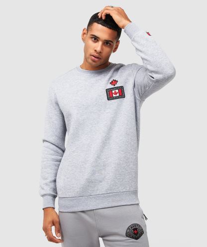 Gri Kırçıllı Alessandro Zavetti Veccini Sweatshirt