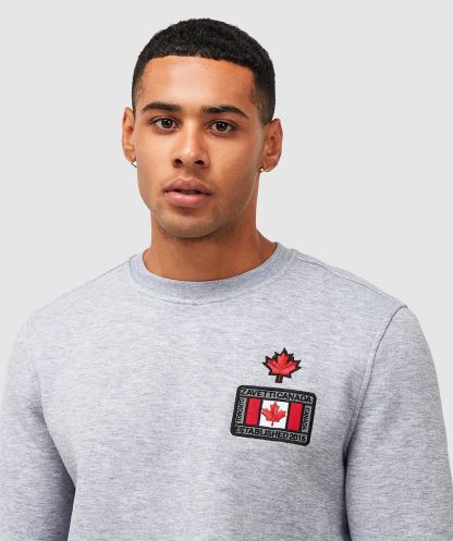 Gri Kırçıllı Alessandro Zavetti Veccini Sweatshirt