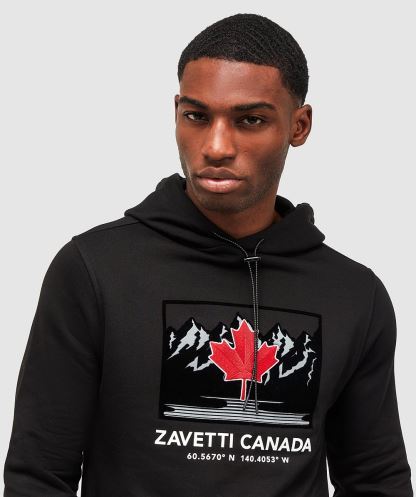 Alessandro Zavetti Logan Tepeli Kapşonlu Simsiyah