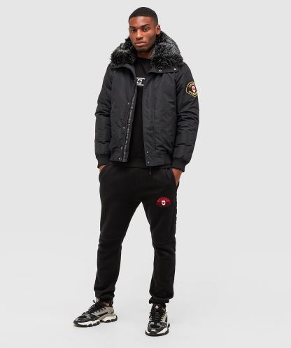 Alessandro Zavetti Siyah Valter Bomber Ceket