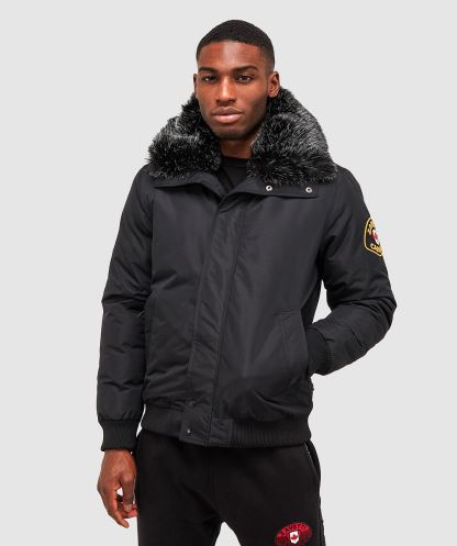 Alessandro Zavetti Siyah Valter Bomber Ceket