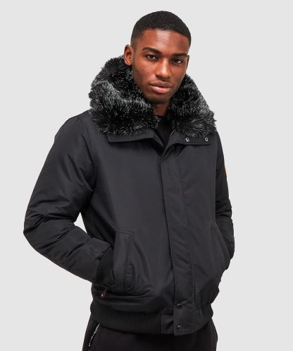 Alessandro Zavetti Siyah Valter Bomber Ceket