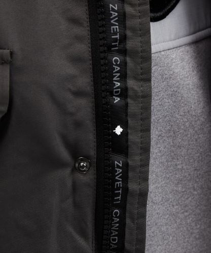 Abelli Tech Kürk Kapüşonlu Bomber Ceket Alessandro Zavetti Grey