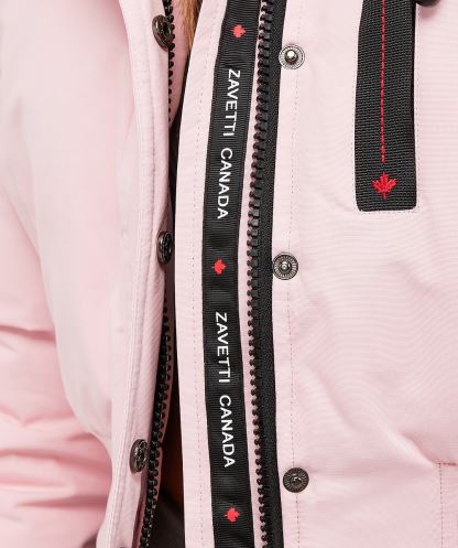 Pembe Kadın Gabellia Crop Bomber Ceket Alessandro Zavetti