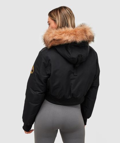 Pembe Kadın Gabellia Crop Bomber Ceket Alessandro Zavetti