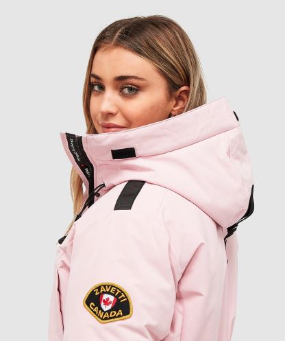 Pembe Kadın Gabellia Crop Bomber Ceket Alessandro Zavetti