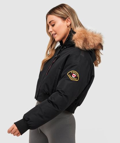 Pembe Kadın Gabellia Crop Bomber Ceket Alessandro Zavetti