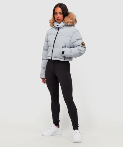 Kadın Bellucci 2.0 Crop Ceket Alessandro Zavetti Grey